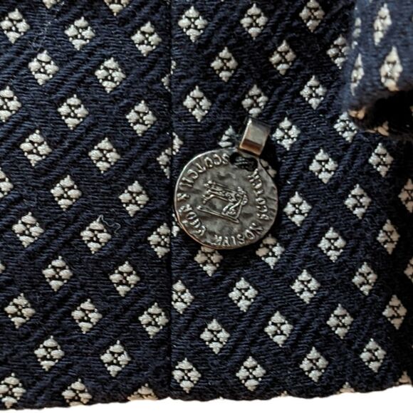 Scotch & Soda Maison Scotch Jolie Vagabonde Navy Patterned Blazer Size M - Picture 8 of 10